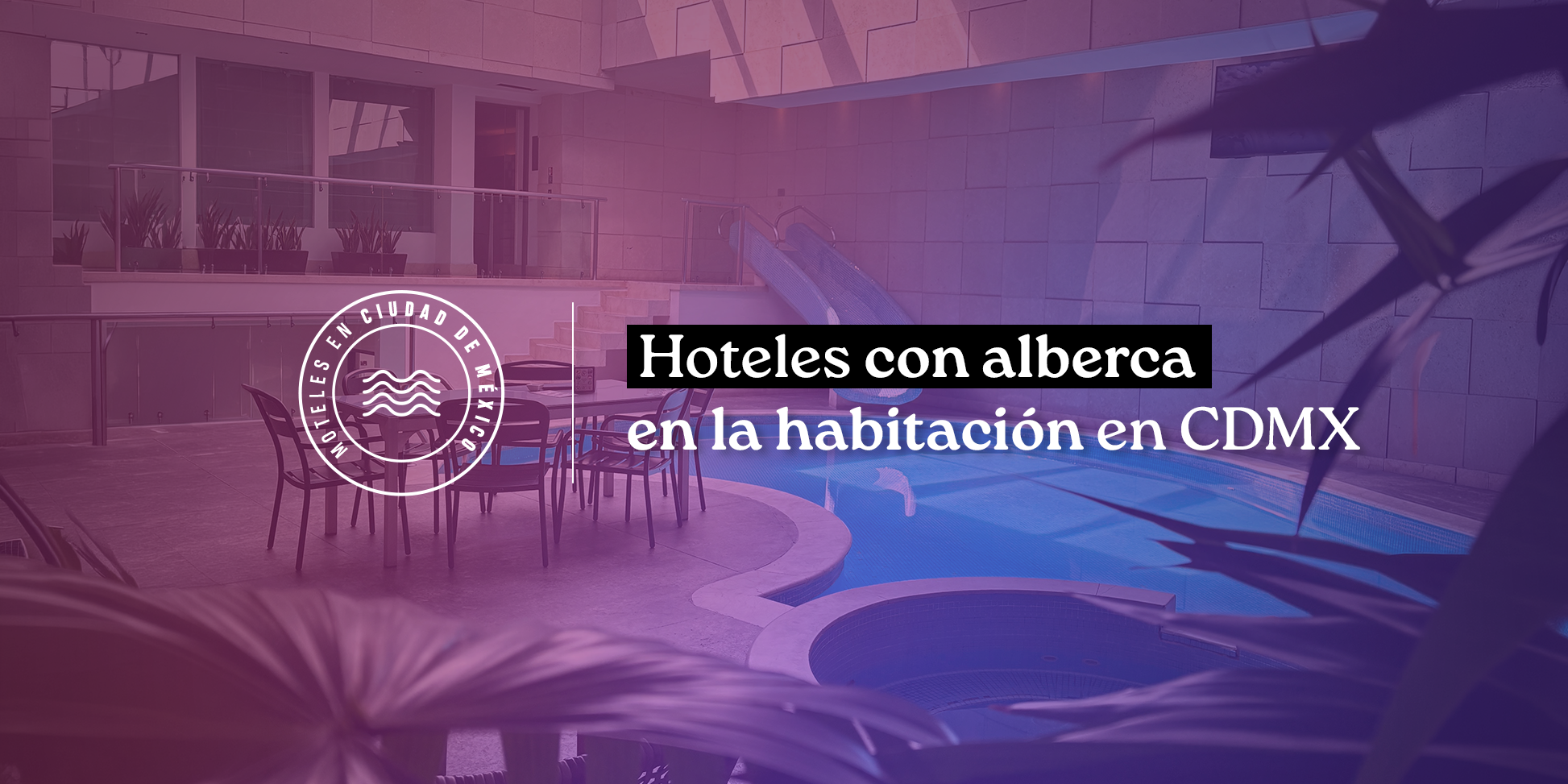 hoteles con alberca en la habitación en cdmx